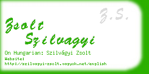 zsolt szilvagyi business card