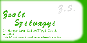 zsolt szilvagyi business card